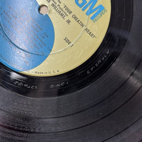 Vintage "Your Cheatin' Heart" LP OST Hank Williams Jr. 1964 MGM Mono Vinyl Clean - Picture 9 of 9